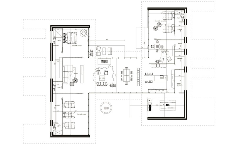 Diseños de casas modernas con planos planta arquitectónica de casa