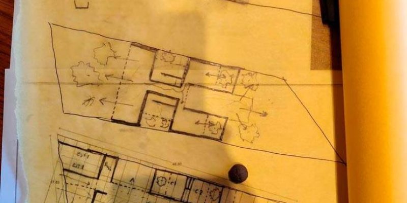 Concepto casas de adobe servicios de arquitectura